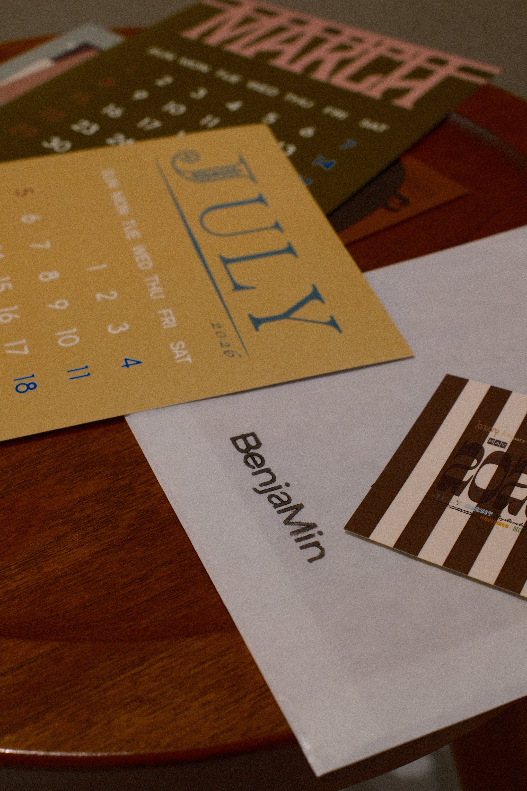 2026 Calendar – BenjaMin officialHP