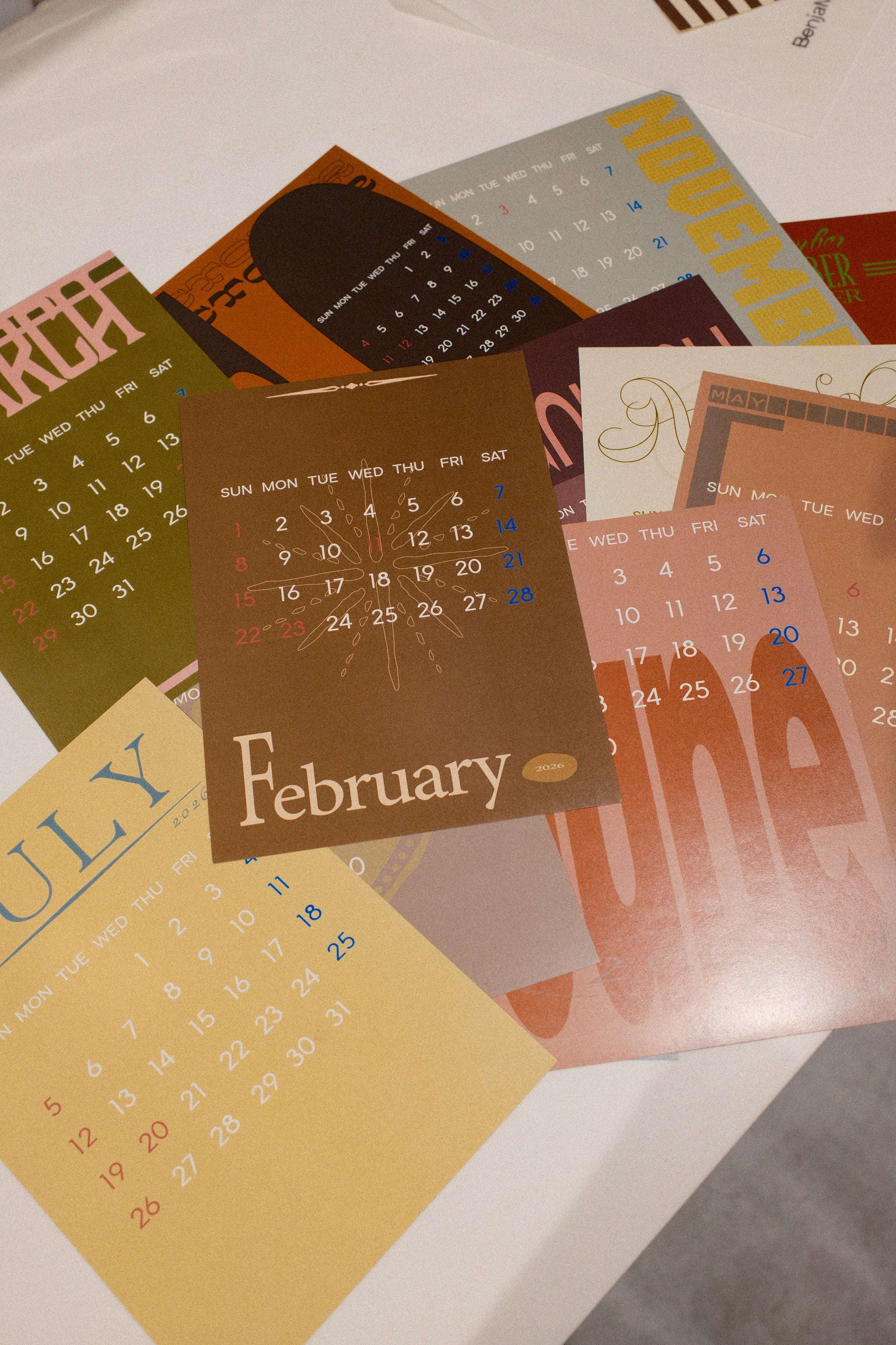 2026 Calendar – BenjaMin officialHP