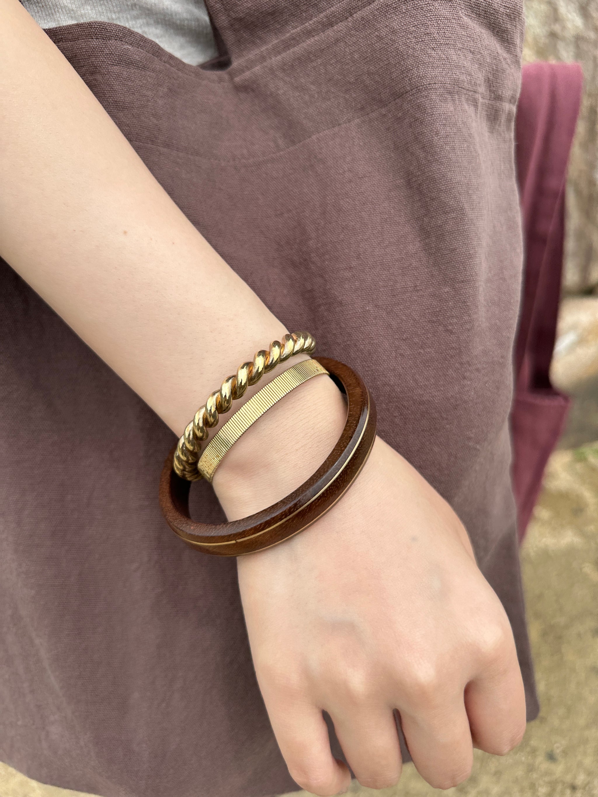 WOOD BANGLE 145T ウッドバングル Wood Bangle – BenjaMin officialHP